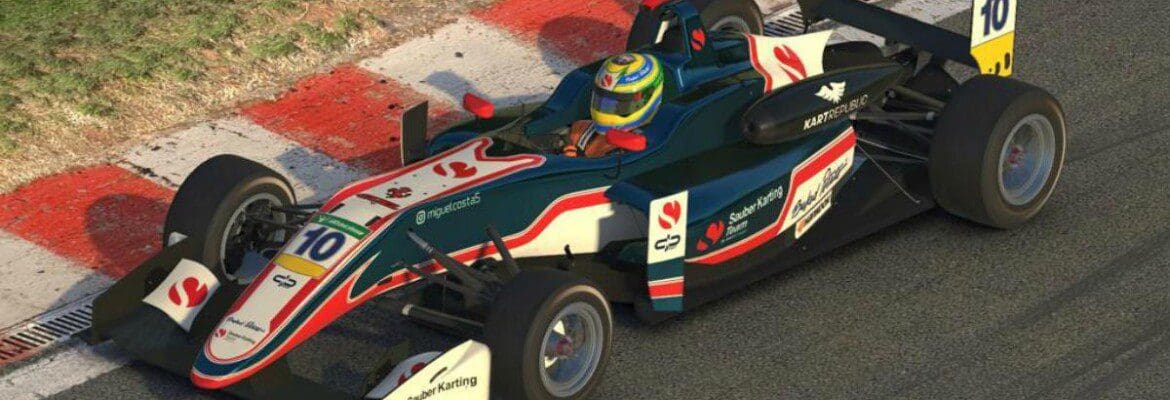 Jovem talento no kart, Miguel Costa vence corrida de F3 Virtual em Nurburgring