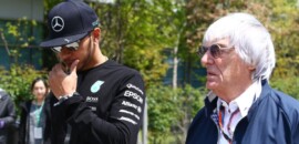 F1: Ecclestone diz que ficaria surpreso se Hamilton trocasse a Mercedes pela Ferrari