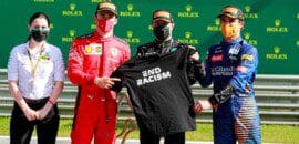 Hamilton: “Falando contra o racismo sobre igualdade, não política”