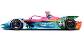 Virgin Racing replica desenho de criança de 11 anos em um Gen2