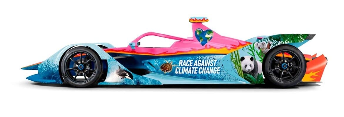 Virgin Racing replica desenho de criança de 11 anos em um Gen2