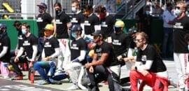 Hamilton agradece aos 13 pilotos da F1 que se ajoelharam antes do GP da Áustria