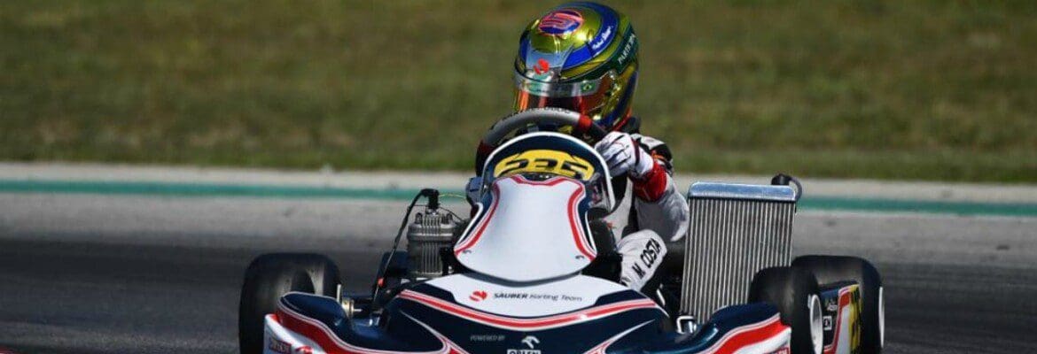 Kart: Miguel Costa bate recorde ao subir para categoria Júnior com 11 anos na Itália