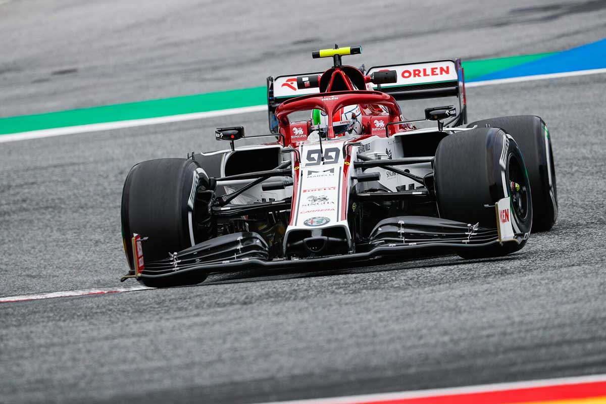 GALERIA: confira as imagens desta sexta-feira da F1 na Áustria Antonio Giovinazzi (Alfa Romeo) - GP da Áustria F1 2020