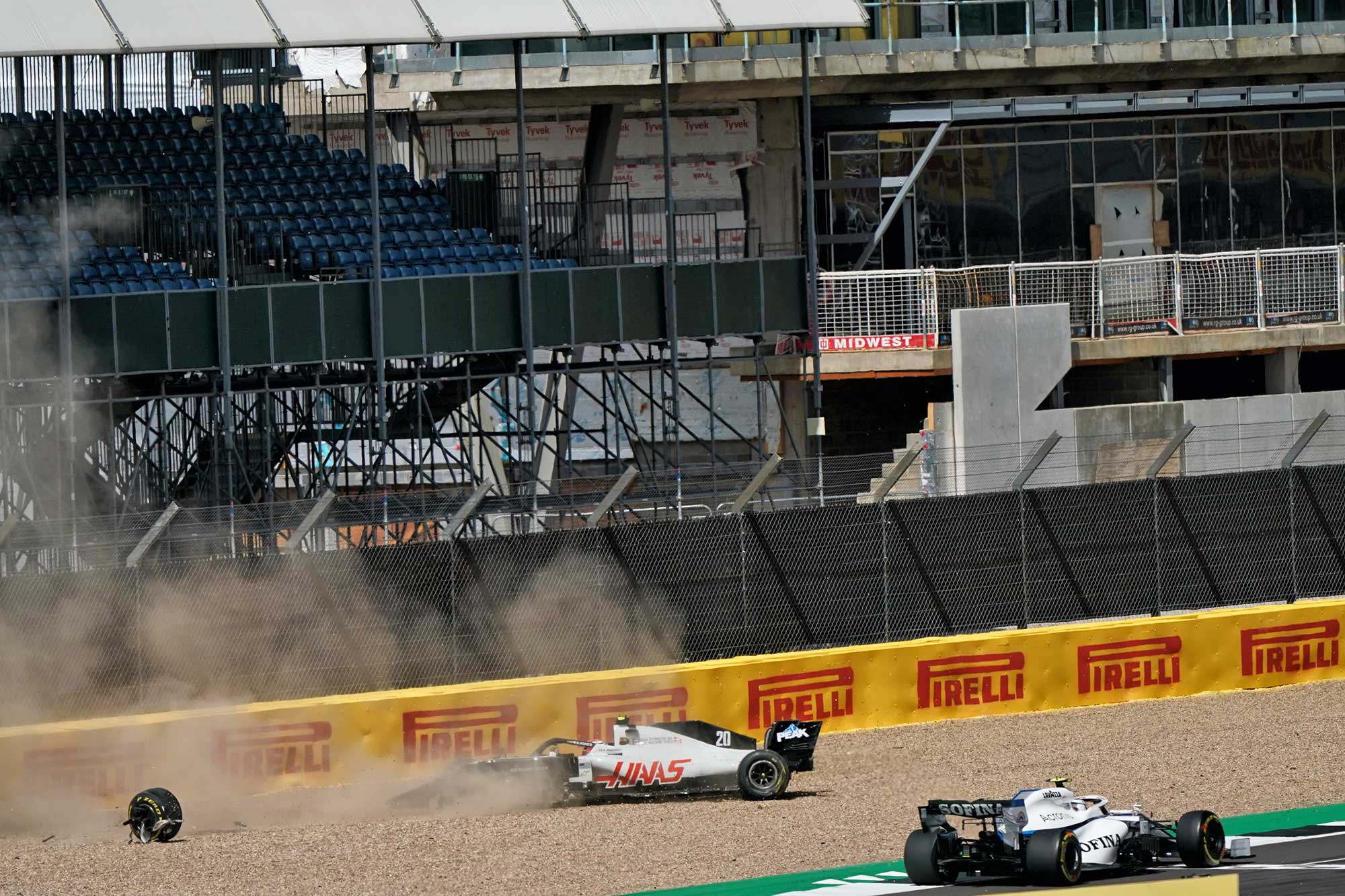 Acidente Romain Grosjean (Haas) - GP da Inglaterra F1 2020