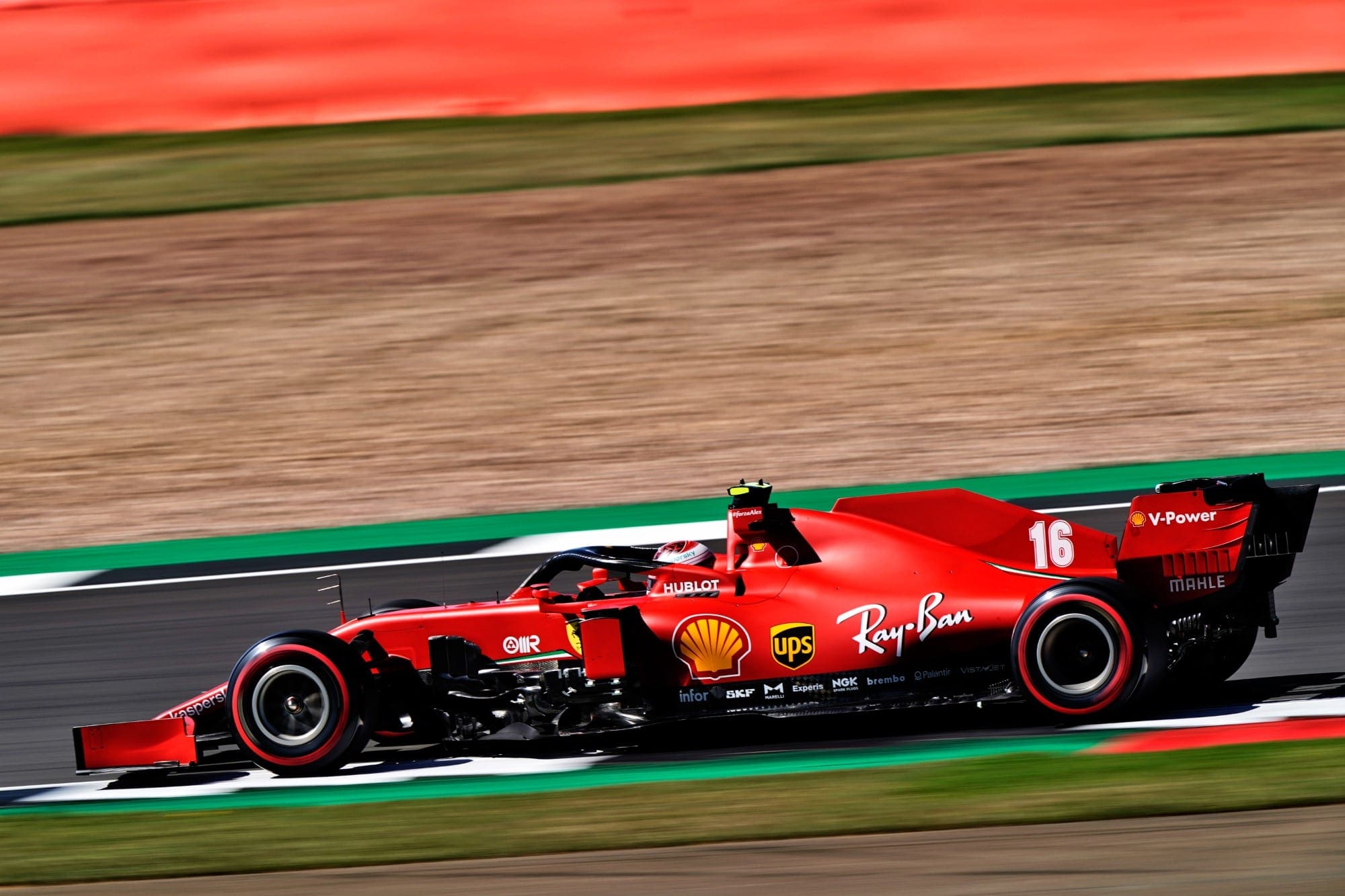 Galeria: confira as imagens dos treinos desta sexta-feira para o GP dos 70 Anos da F1 Charles Leclerc (Ferrari) GP dos 70 Anos da F1 2020 - Silverstone