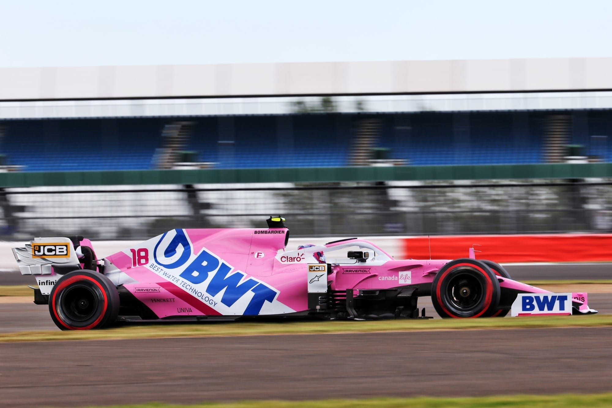 Galeria: confira as imagens dos treinos desta sexta-feira para o GP dos 70 Anos da F1 Lance Stroll (Racing Point) GP dos 70 Anos da F1 2020 - Silverstone