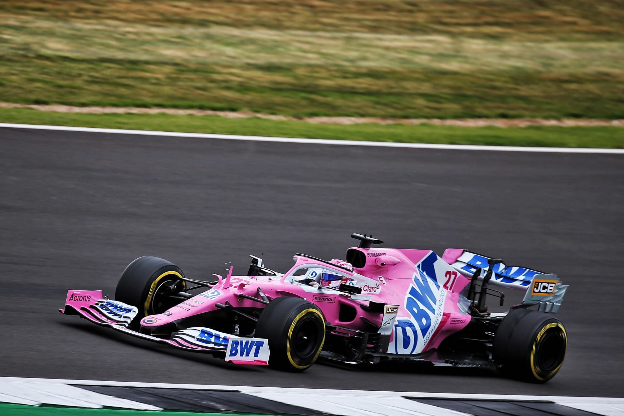 Galeria: confira as imagens dos treinos desta sexta-feira para o GP dos 70 Anos da F1 Nico Hulkenberg (Racing Point) GP dos 70 Anos da F1 2020 - Silverstone