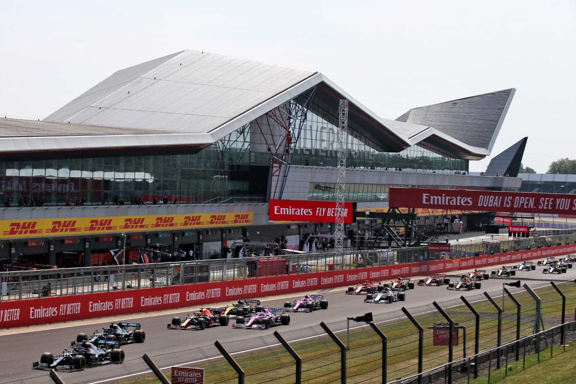 Galeria: confira as imagens do GP dos 70 Anos da F1 Largada - GP dos 70 Anos da F1