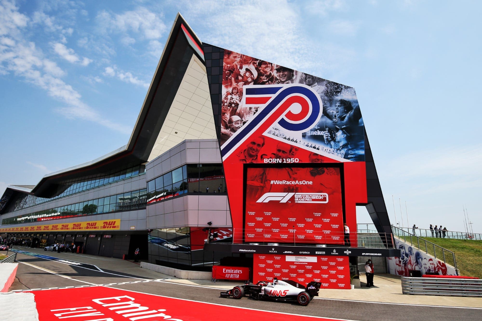 Galeria: confira as imagens do GP dos 70 Anos da F1 Romain Grosjean (Haas) GP dos 70 Anos da F1