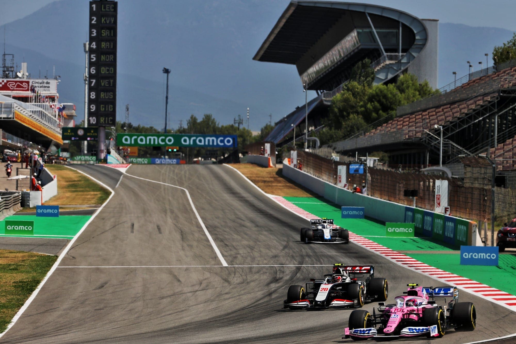 Lance Stroll e Romain Grosjean - GP da Espanha 2020 de F1
