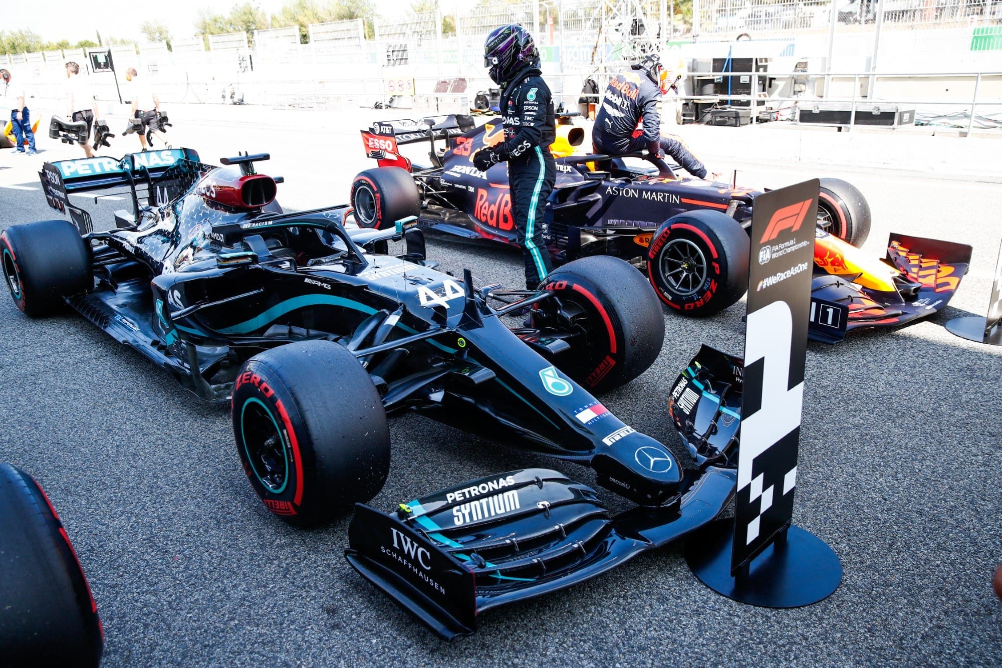Verstappen e Hamilton - GP da Espanha 2020 de F1