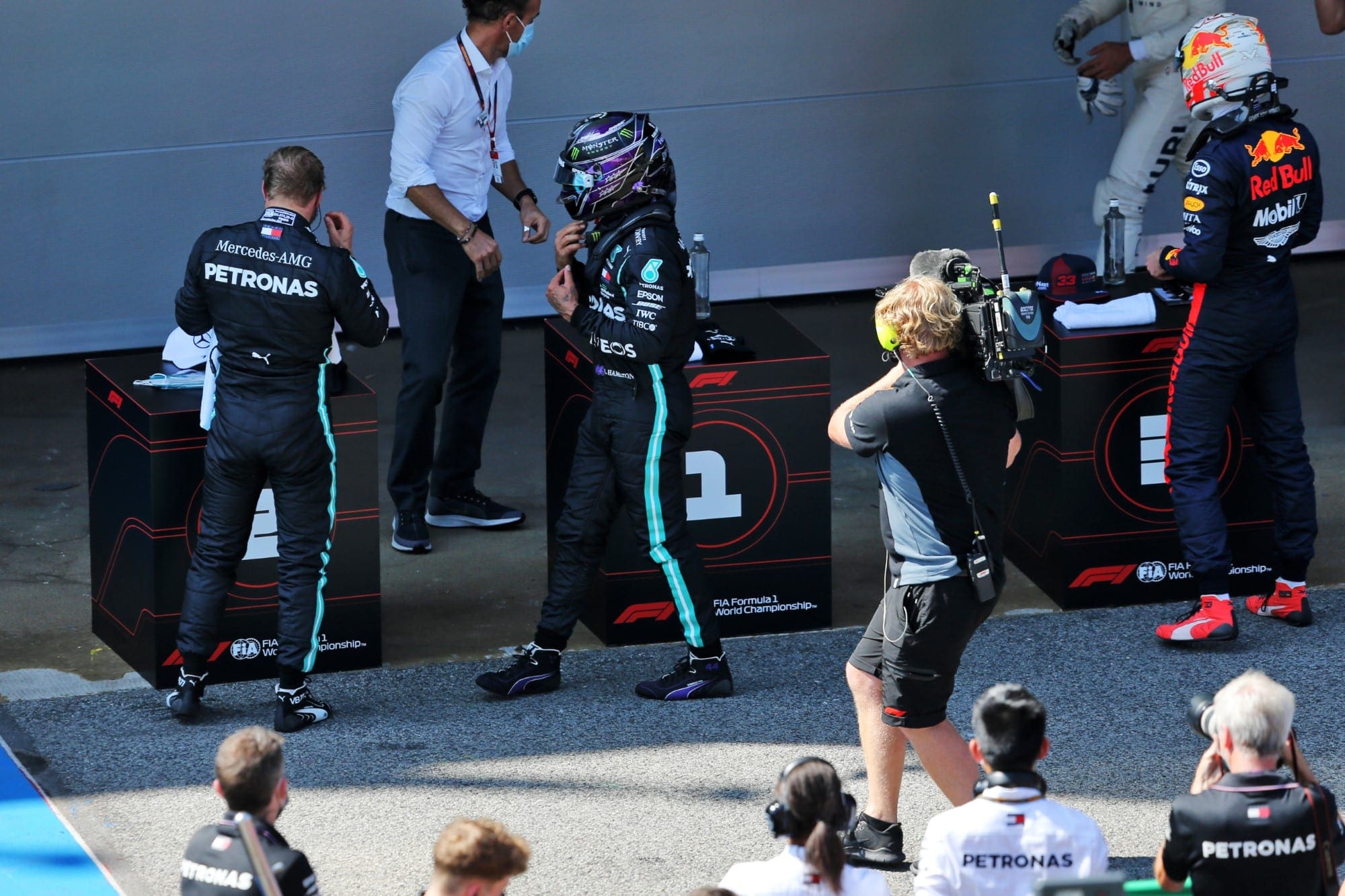 Bottas, Hamilton e Verstappen - GP da Espanha 2020 de F1