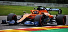 Sainz acha que McLaren terá problemas em caso de chuva em Spa