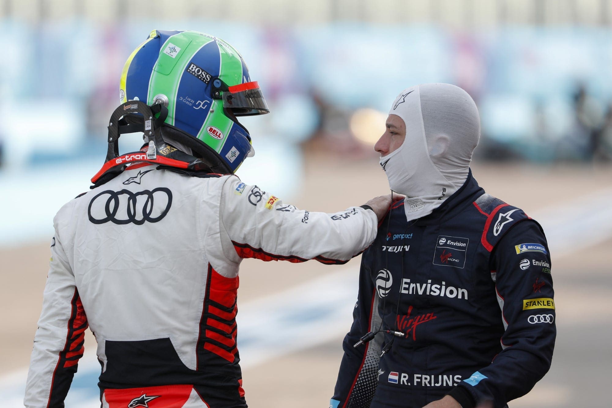 Galeria: confira as imagens da quarta corrida da decisão da Fórmula E Robin Frijns e Lucas Di Grassi - ePrix de Berlim 4 2020