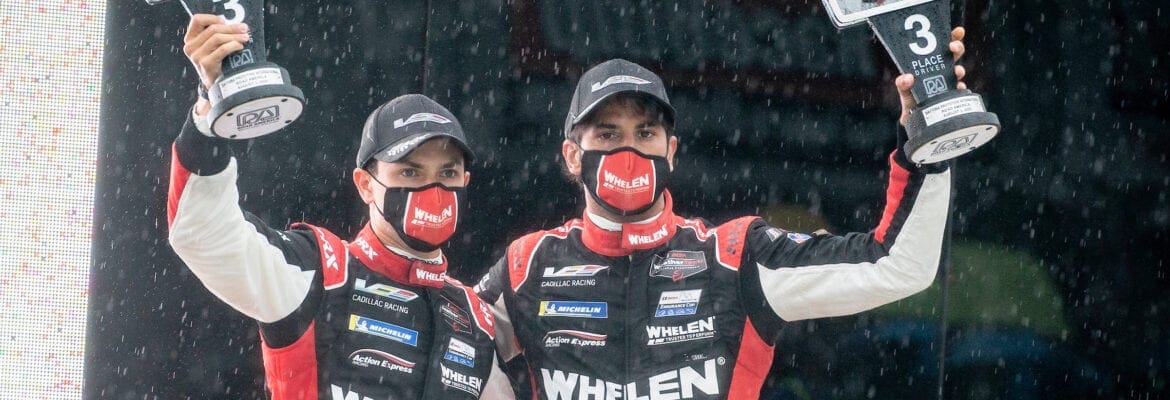 Da barreira de pneus para o pódio: Pipo Derani celebra 3º lugar em Elkhart Lake