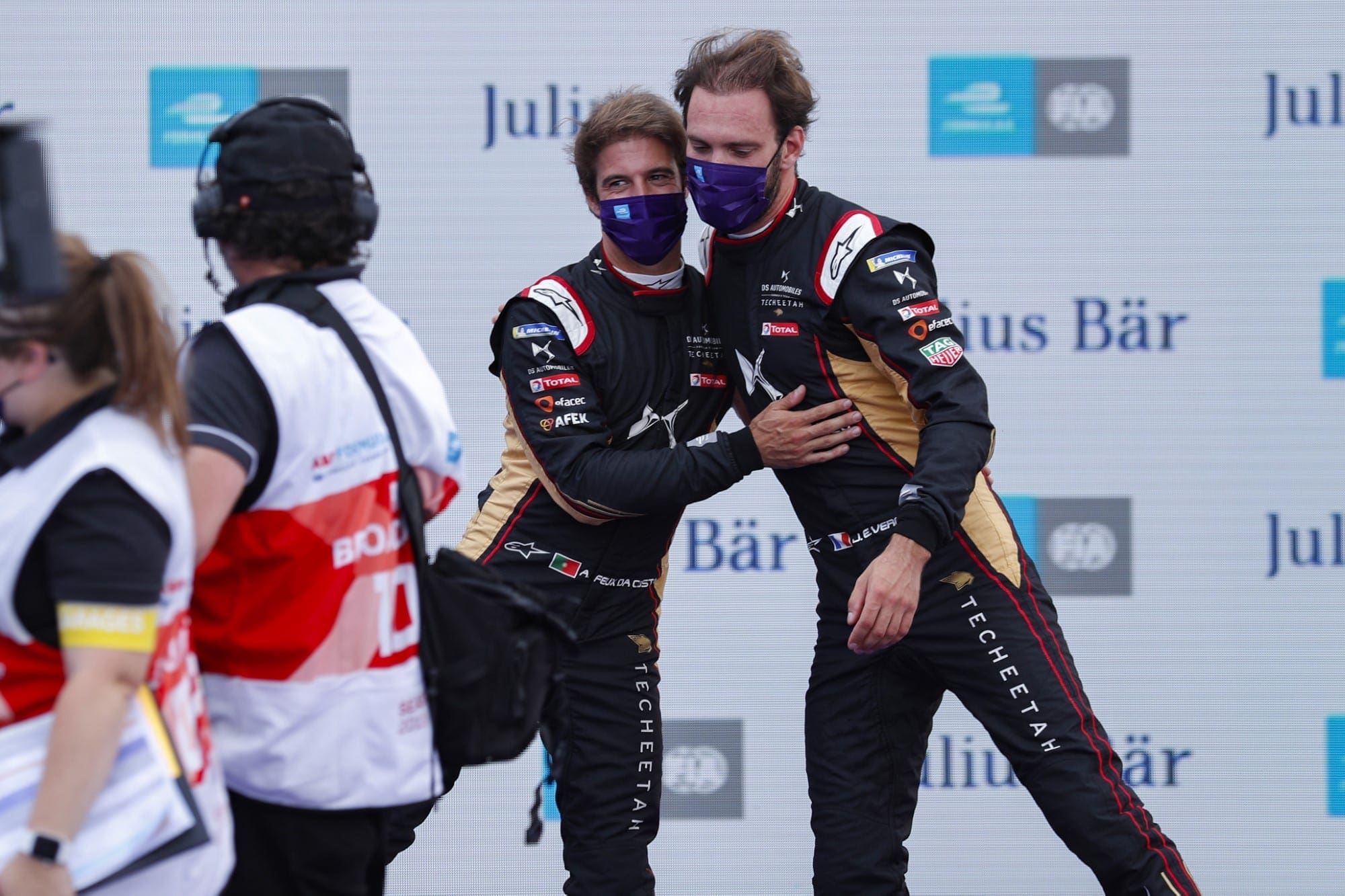 Galeria: confira as imagens da quarta corrida da decisão da Fórmula E Antonio Félix da Costa e Jean-Eric Vergne (Techeetah) ePrix de Berlim 4 2020
