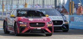 Evans vence primeira corrida de domingo do Jaguar eTrophy em Berlim