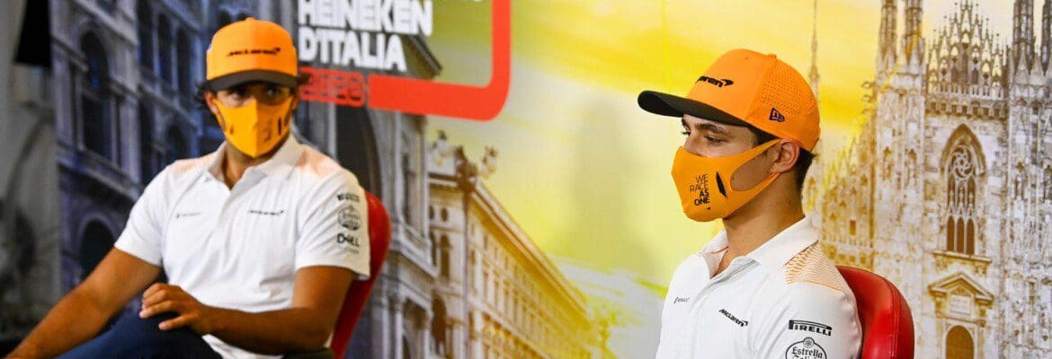 Norris e Sainz brincam sobre seus novos companheiros de equipe em 2021