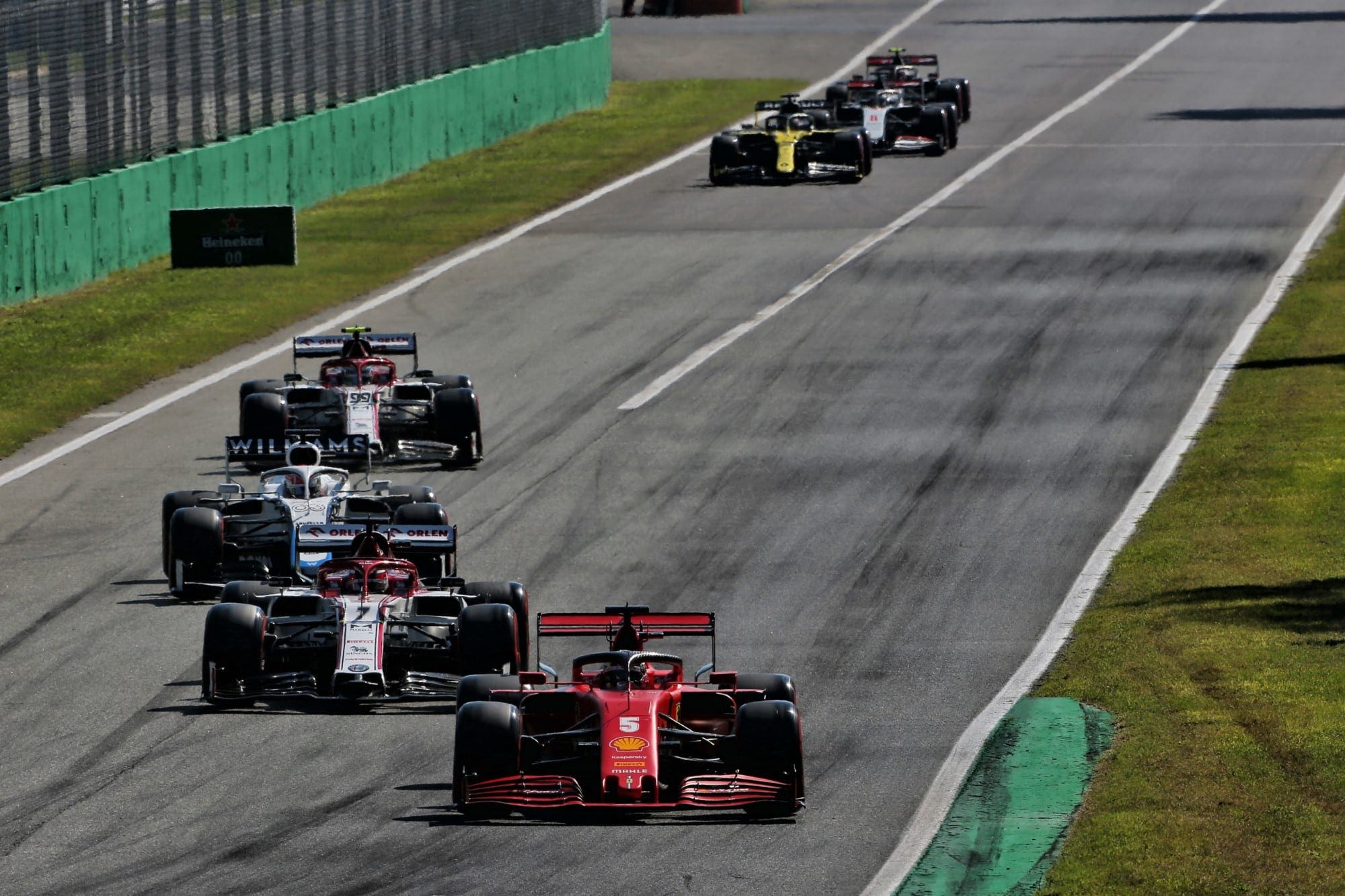 Galeria: confira as imagens da qualificação para o GP da Itália Sebastian Vettel (Ferrari) GP da Itália F1 2020