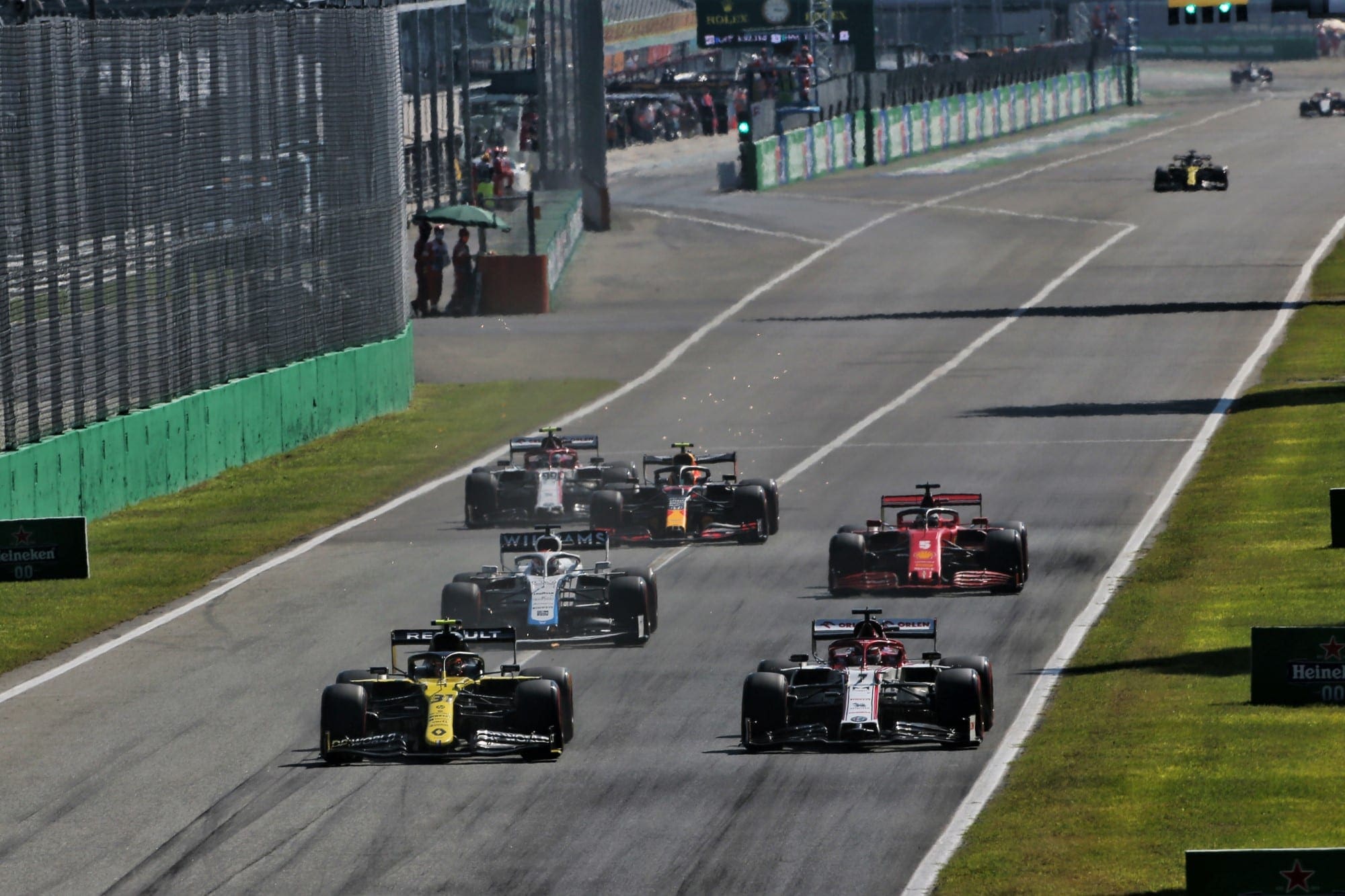 Galeria: confira as imagens da qualificação para o GP da Itália Esteban Ocon e Kimi Raikkonen - GP da Itália F1 2020
