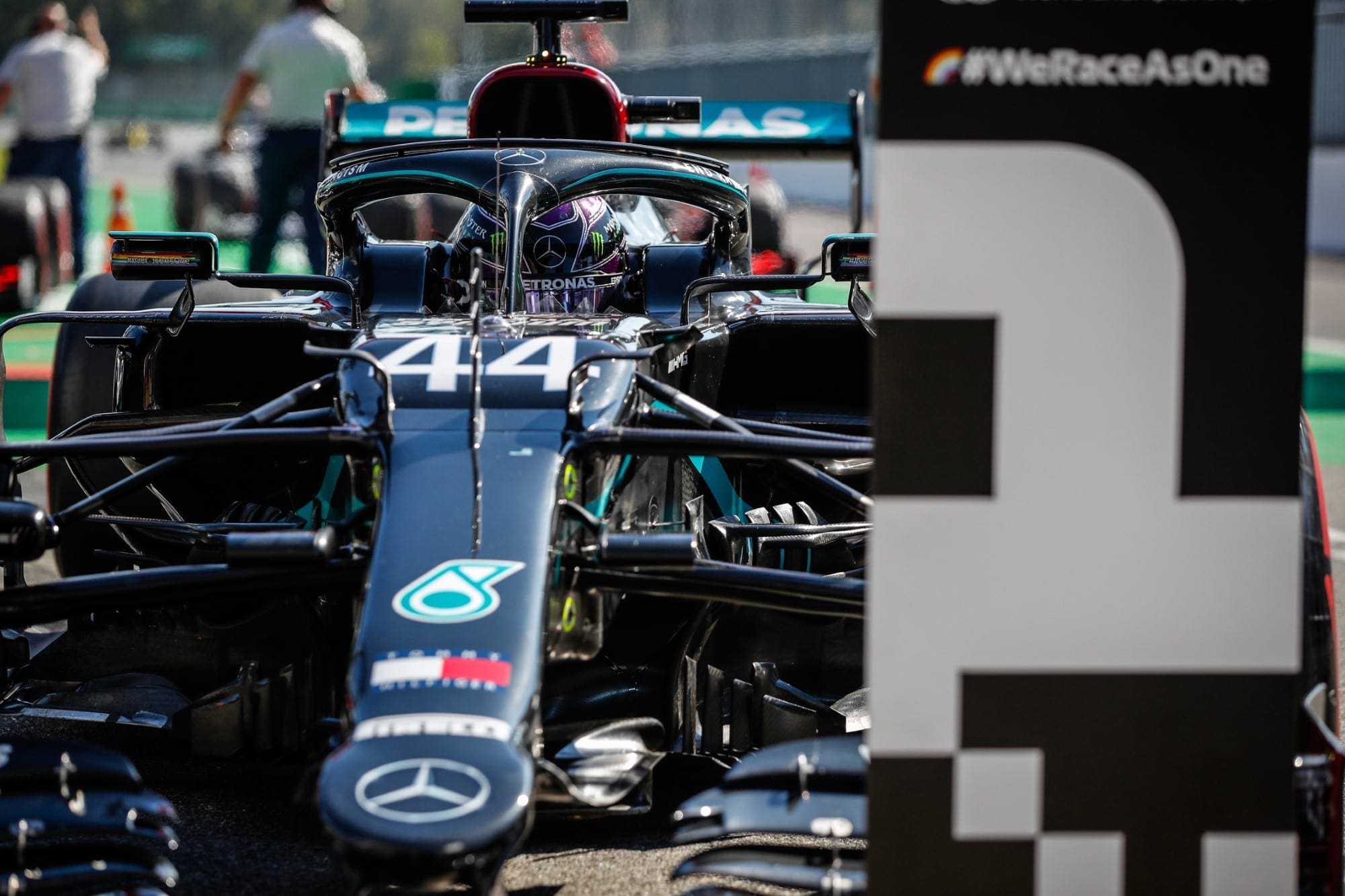Galeria: confira as imagens da qualificação para o GP da Itália Lewis Hamilton (Mercedes) GP da Itália F1 2020