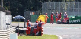 Leclerc assume total responsabilidade pelo acidente em Monza
