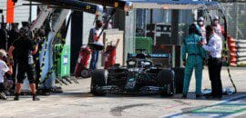 Hamilton a quatro pontos de suspensão após punição em Monza