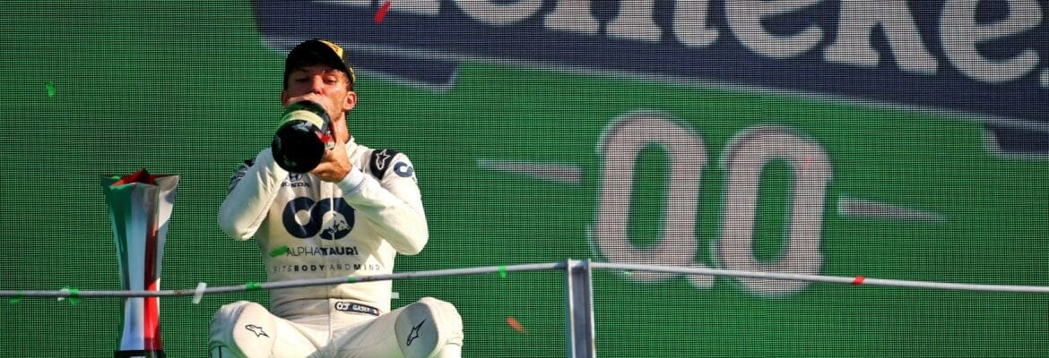 Pierre Gasly conquista o prêmio ‘Momento do Ano’ por vitória na Itália Pierre Gasly conquista o prêmio ‘Momento do Ano’ por vitória na Itália