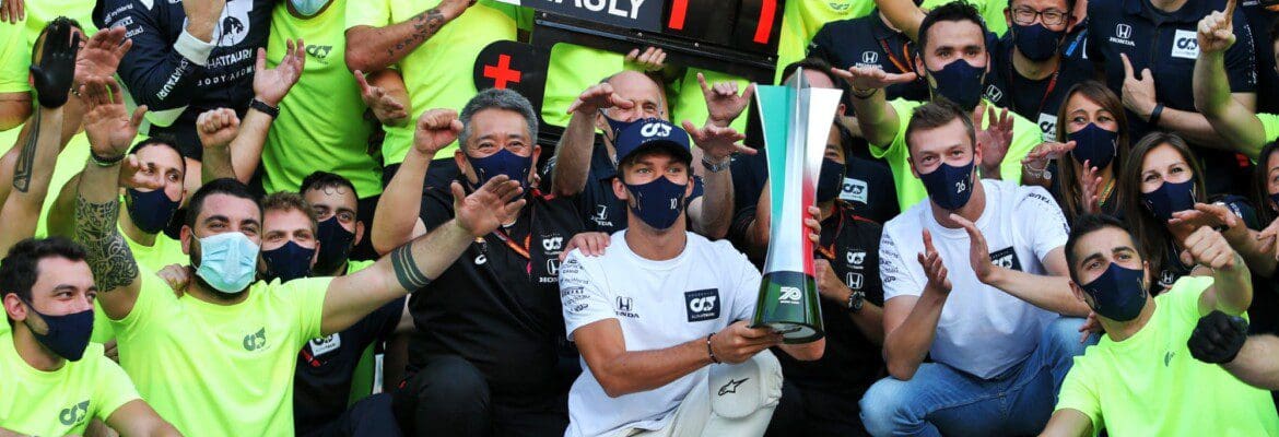 Galeria: confira as imagens da vitória de Gasly no GP da Itália de F1