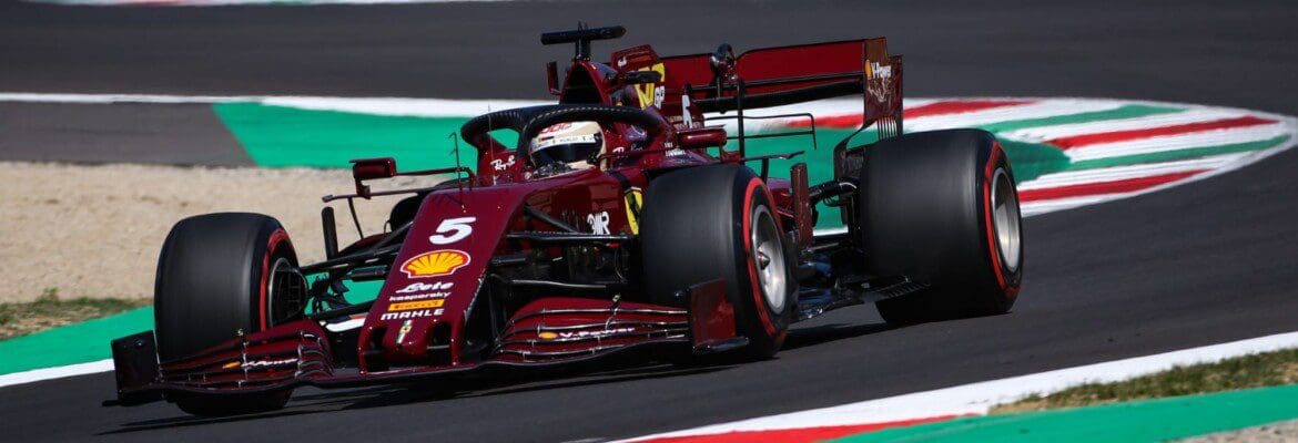 Vettel não consegue controlar o SF1000