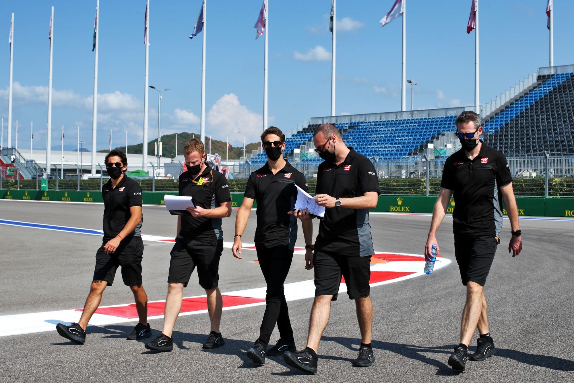 Galeria: confira as imagens desta quinta-feira da F1 na Rússia Romain Grosjean (Haas ) GP da Rússia F1 2020