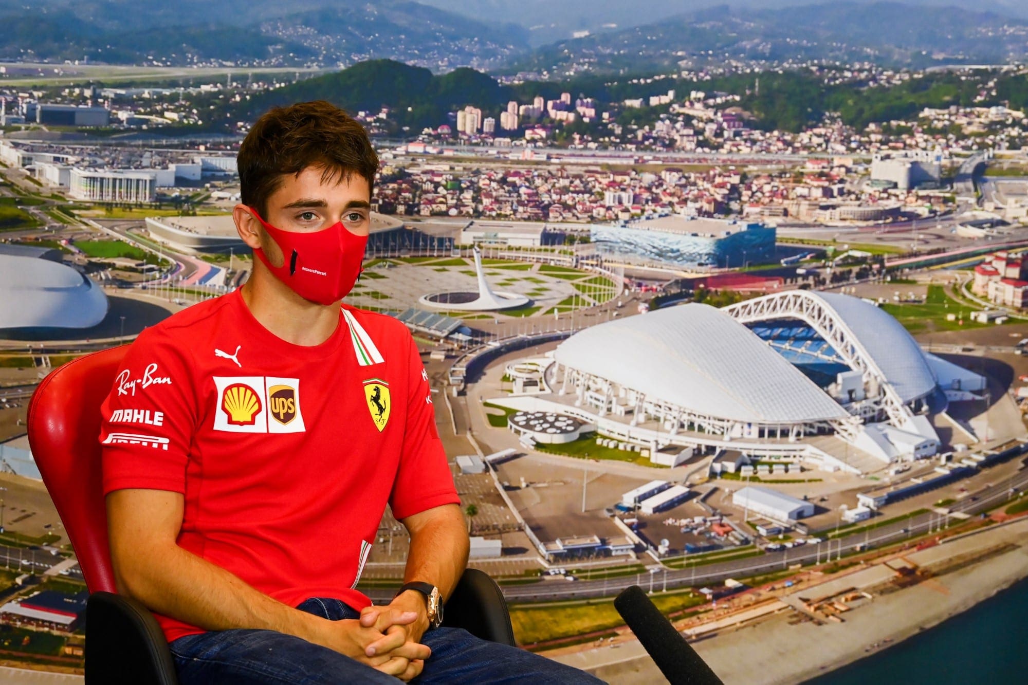 Galeria: confira as imagens desta quinta-feira da F1 na Rússia Charles Leclerc (Ferrari) GP da Rússia F1 2020