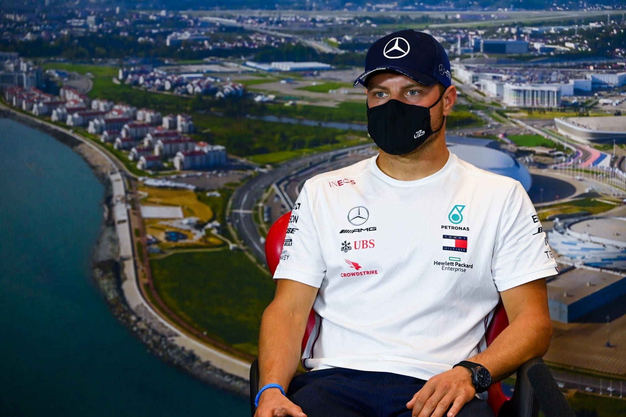 Galeria: confira as imagens desta quinta-feira da F1 na Rússia Valtteri Bottas (Mercedes) GP da Rússia F1 2020