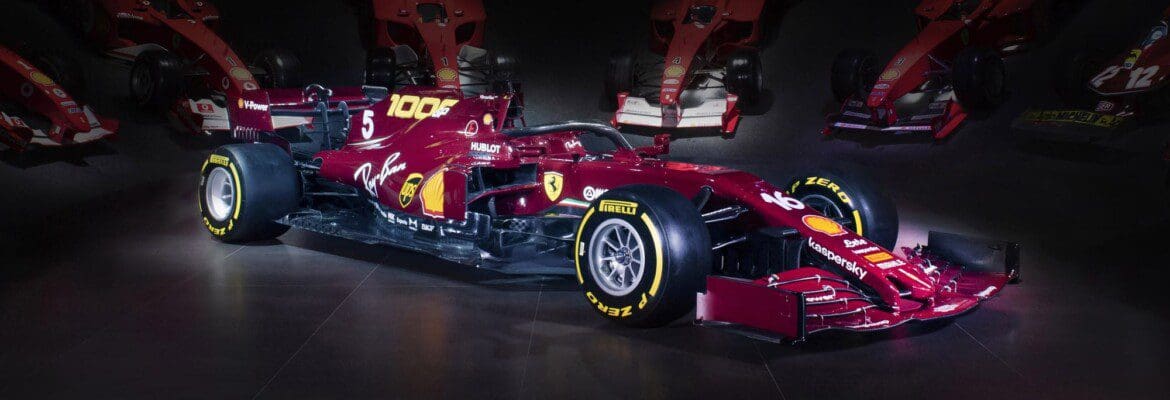 Ferrari revela pintura especial para o 1000º GP
