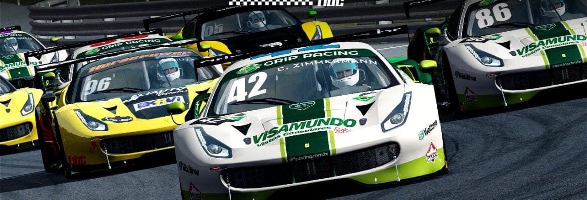 Ferrari Challenge: Corrida limpa, sem sustos para vitória de Charles Zimmermann (Grip) em Spielberg