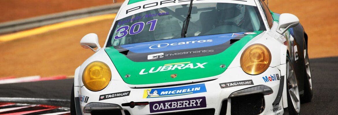 Campeões do Sertões, Guiga Spinelli e Lucas Moraes estreiam com pódio na Porsche