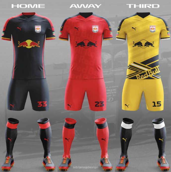 Equipes de F1 ganham uniformes de futebol nas redes sociais