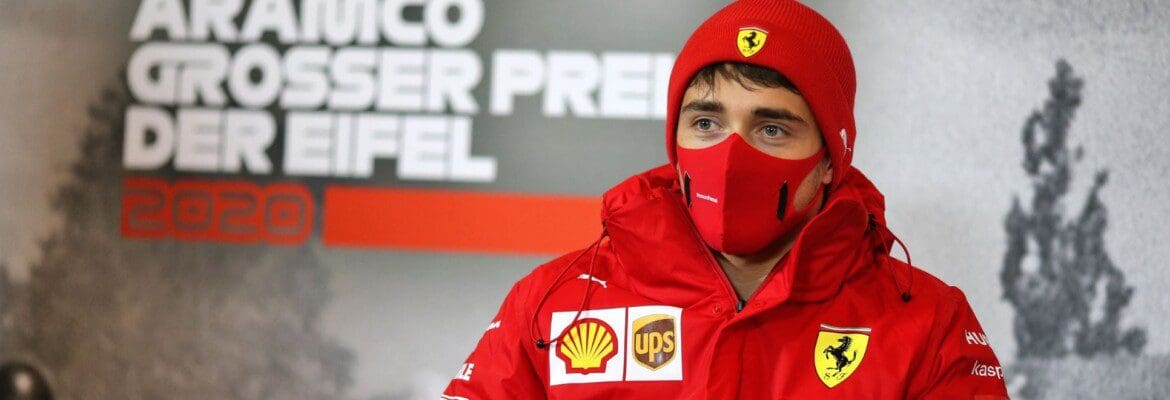 Leclerc não está muito feliz com o frio em Nurburgring