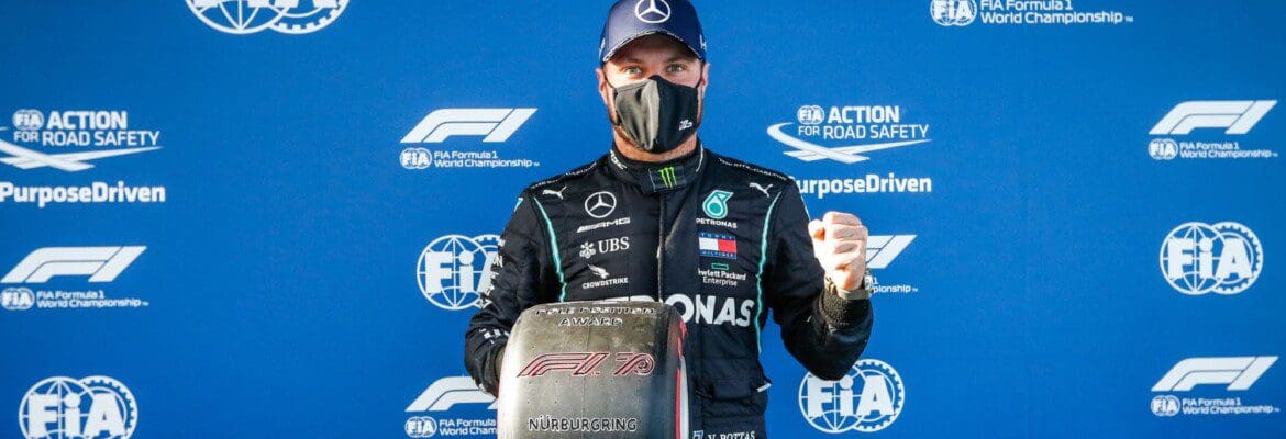 Bottas afirma que escolha dos pneus foi decisiva na pole do GP de Eifel