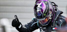 Hamilton feliz por igualar recorde de Schumacher