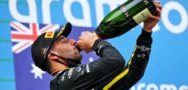 Ricciardo esqueceu de sua ‘tradição’ no pódio