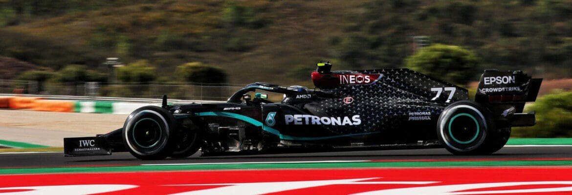 Bottas lidera dobradinha da Mercedes no último treino para o GP de Portugal de F1