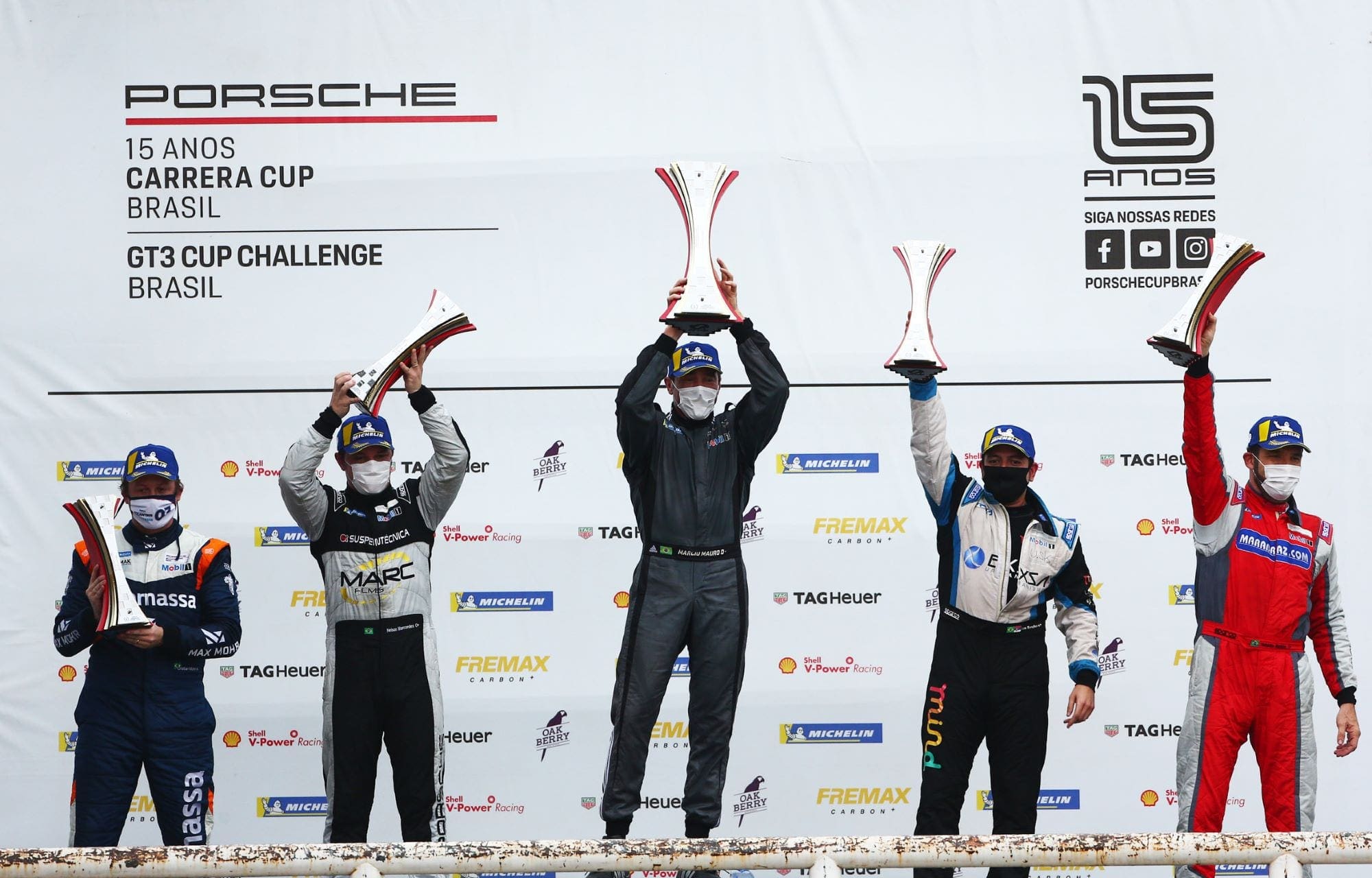 Pódio Porsche GT3 Goiânia