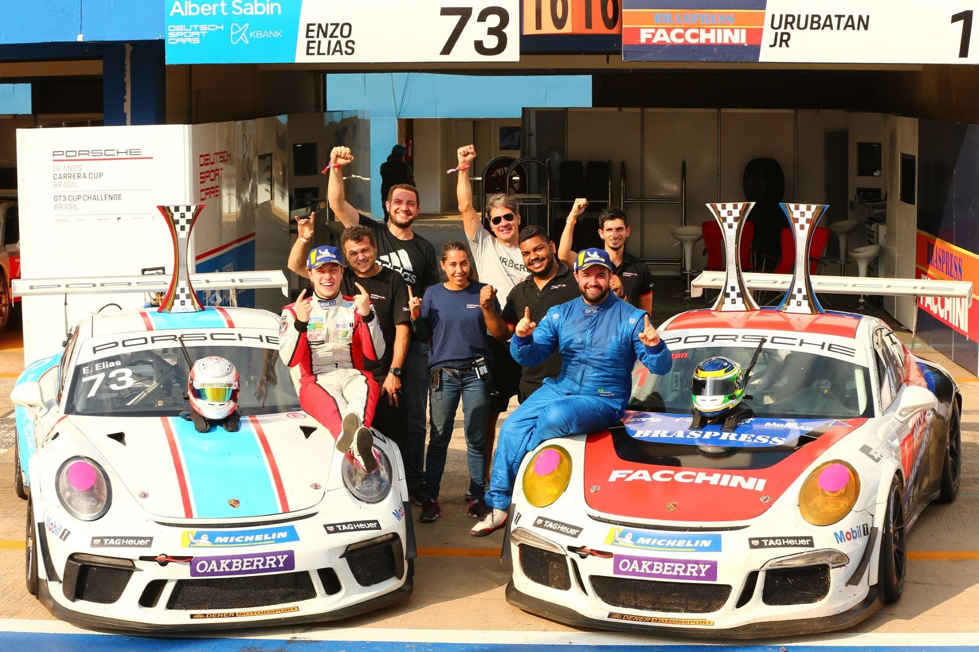 Festa no box de Urubatan Jr e Enzo Elias