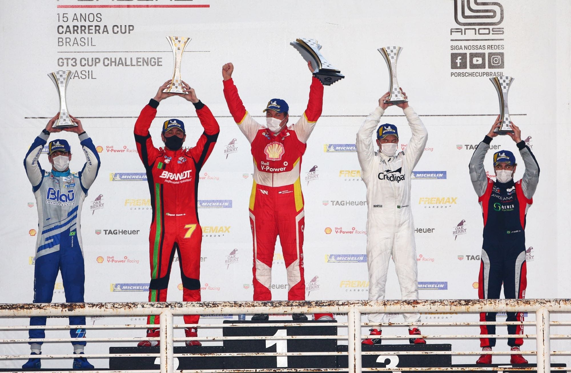 Pódio Carrera Porsche Cup Goiânia