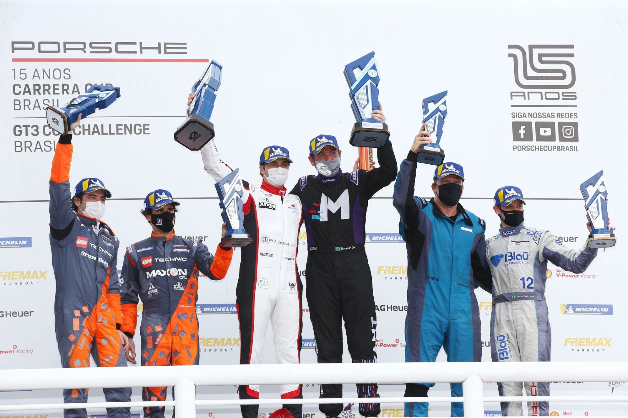 Pódio Carrera Sport (300 km de Goiânia - Porsche Cup Endurance Series)