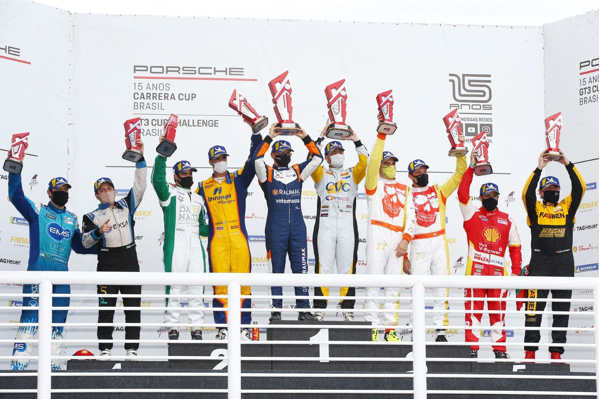 Pódio GT3 Cup (300 km de Goiânia - Porsche Cup Endurance Series)