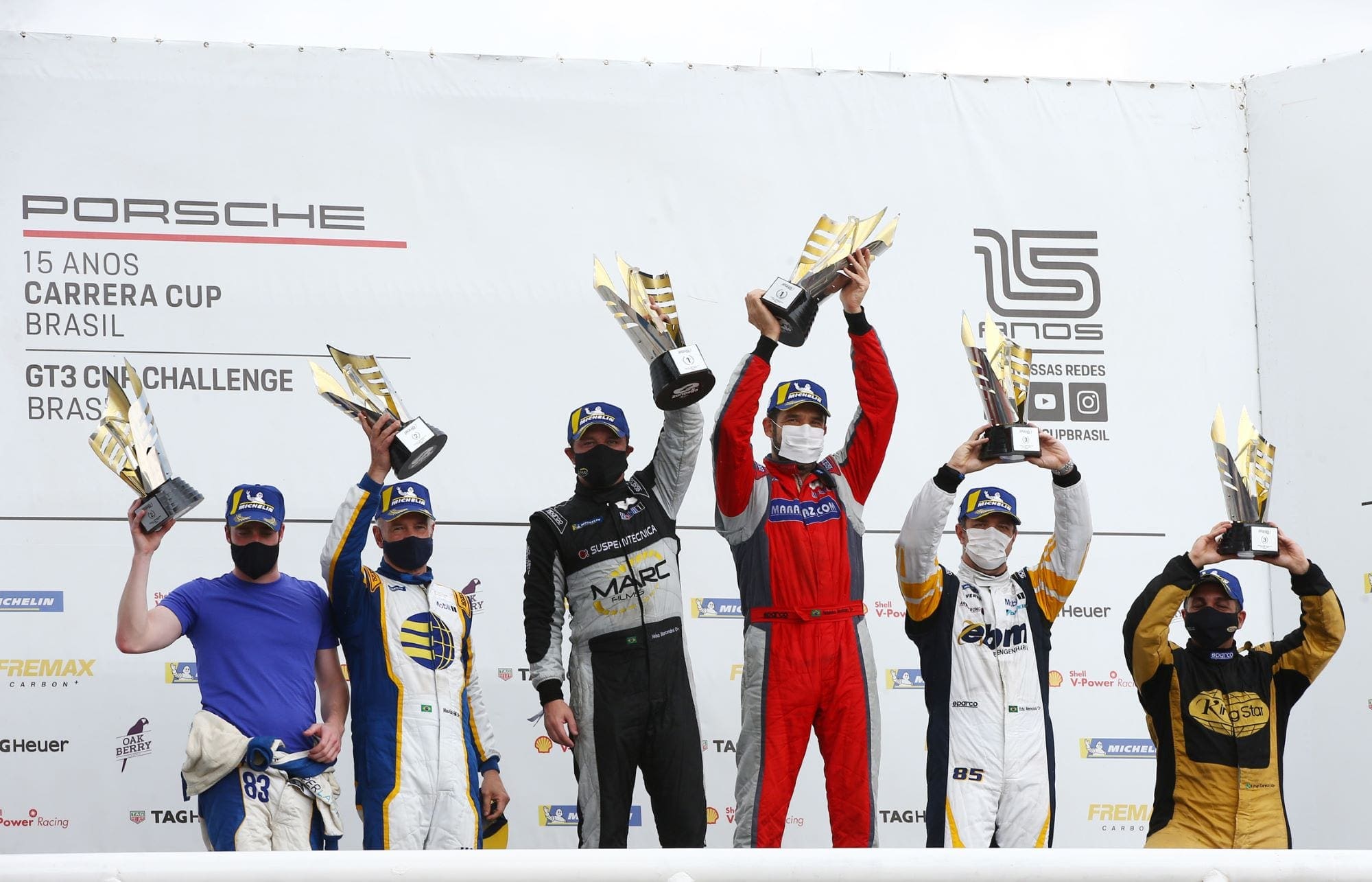 Pódio Trophy (300 km de Goiânia - Porsche Cup Endurance Series)