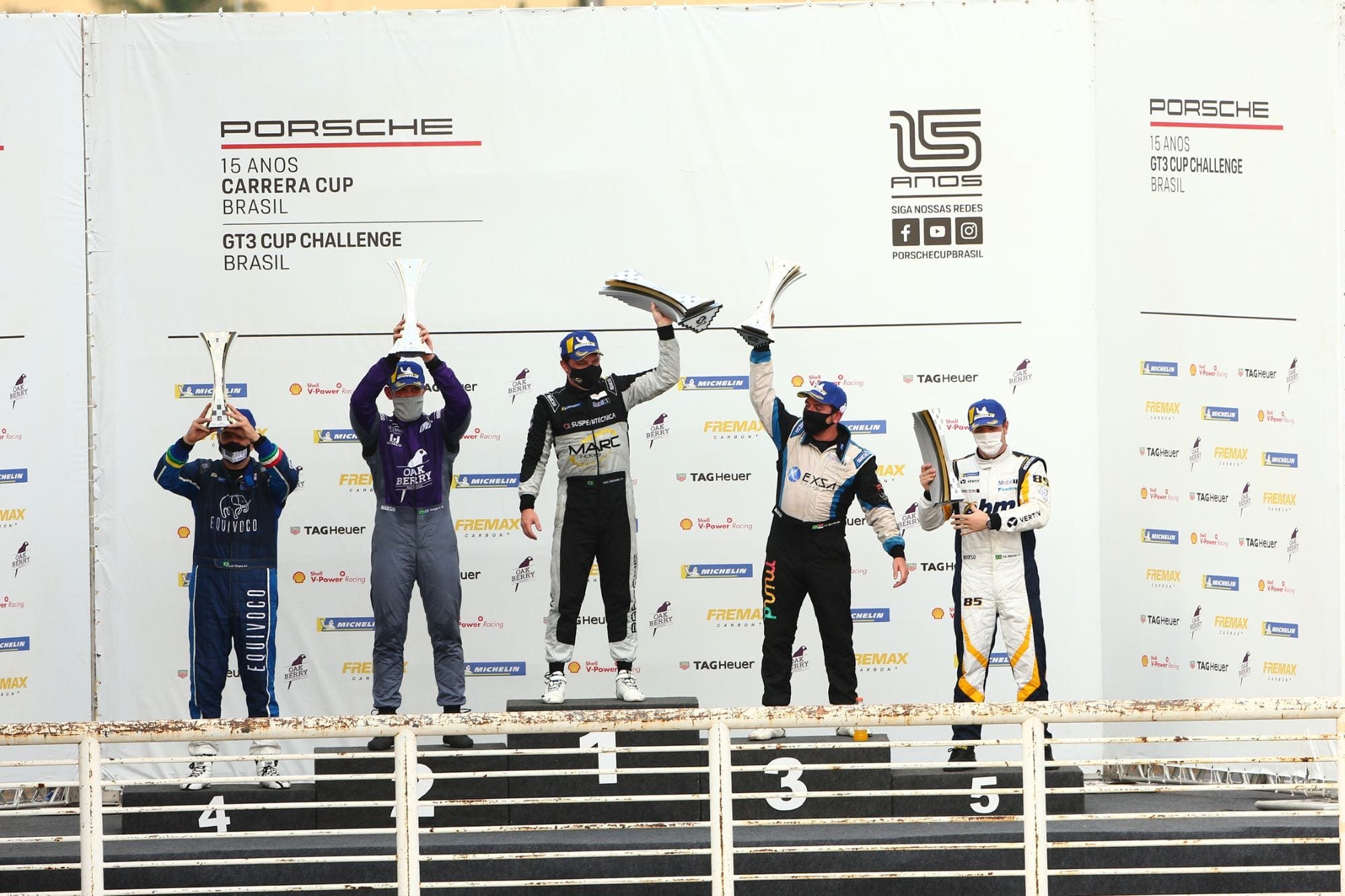 Pódio da GT3 Cup Sport